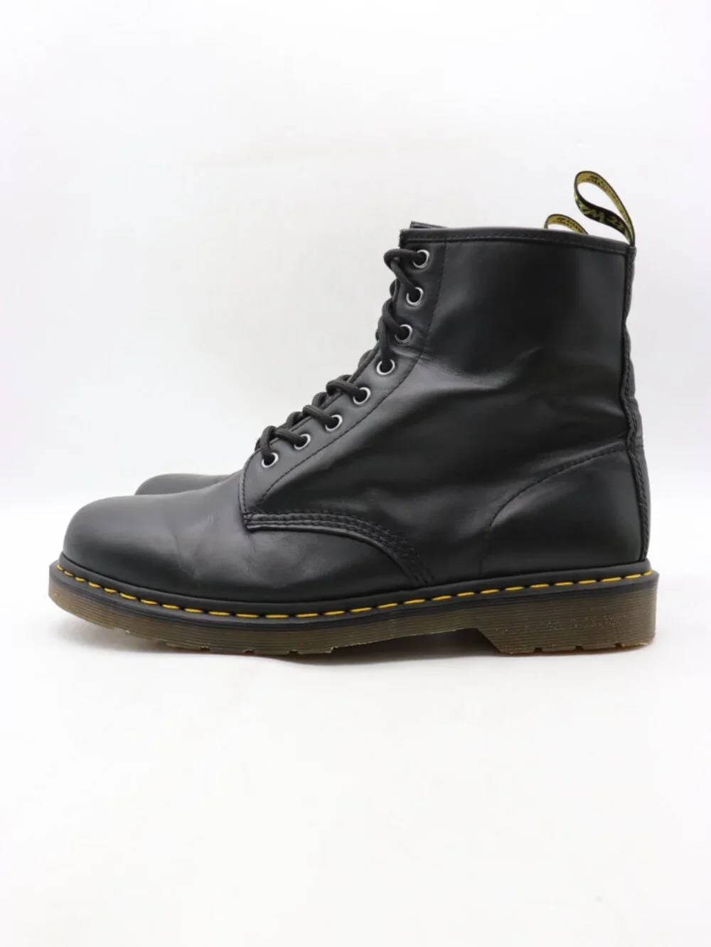 Doc Dr. Martens 1480 Men's 12 Black Leather Lace Up Ankle Combat Boots Lace Up